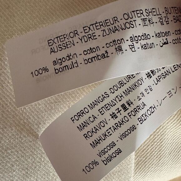 Zara Buttoned Cotton Blazer New - Picture 9 of 9